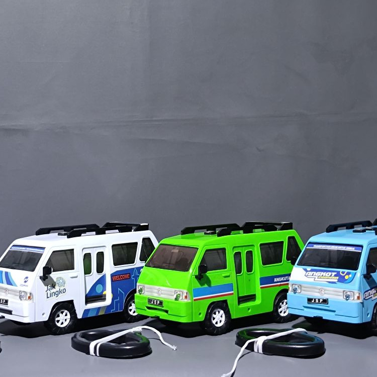JHON TOYS-Mobil Angkutan Umum mobil angkutan kota miniatur angkot anak music oke gas jacklingko