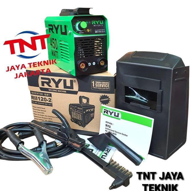 trishoptop- MESIN LAS INVERTER RYU RII 450WATT / TRAFO LAS 450 WATT RYU 120 AMPERE Diskon