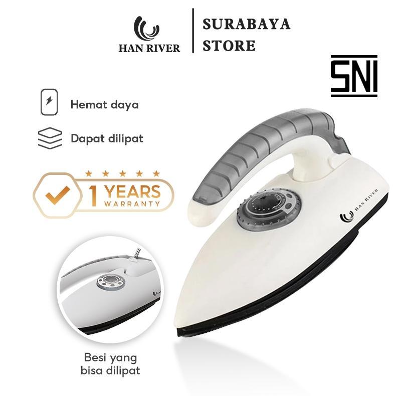 HAN RIVER Setrika Mini HRYD01 Setrika Lipat Iron Traveling -Putih