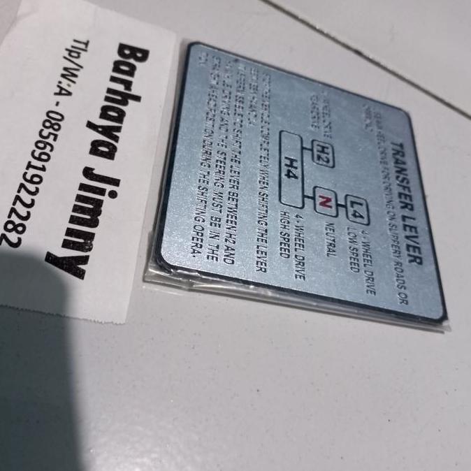 Plat Emblem Transfer Case 4X4 Jimny Katana Terbaru