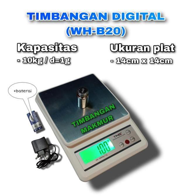 Timbangan Dapur Timbangan Kopi Digital Murah WH-B20 Kap 10kg x 1g