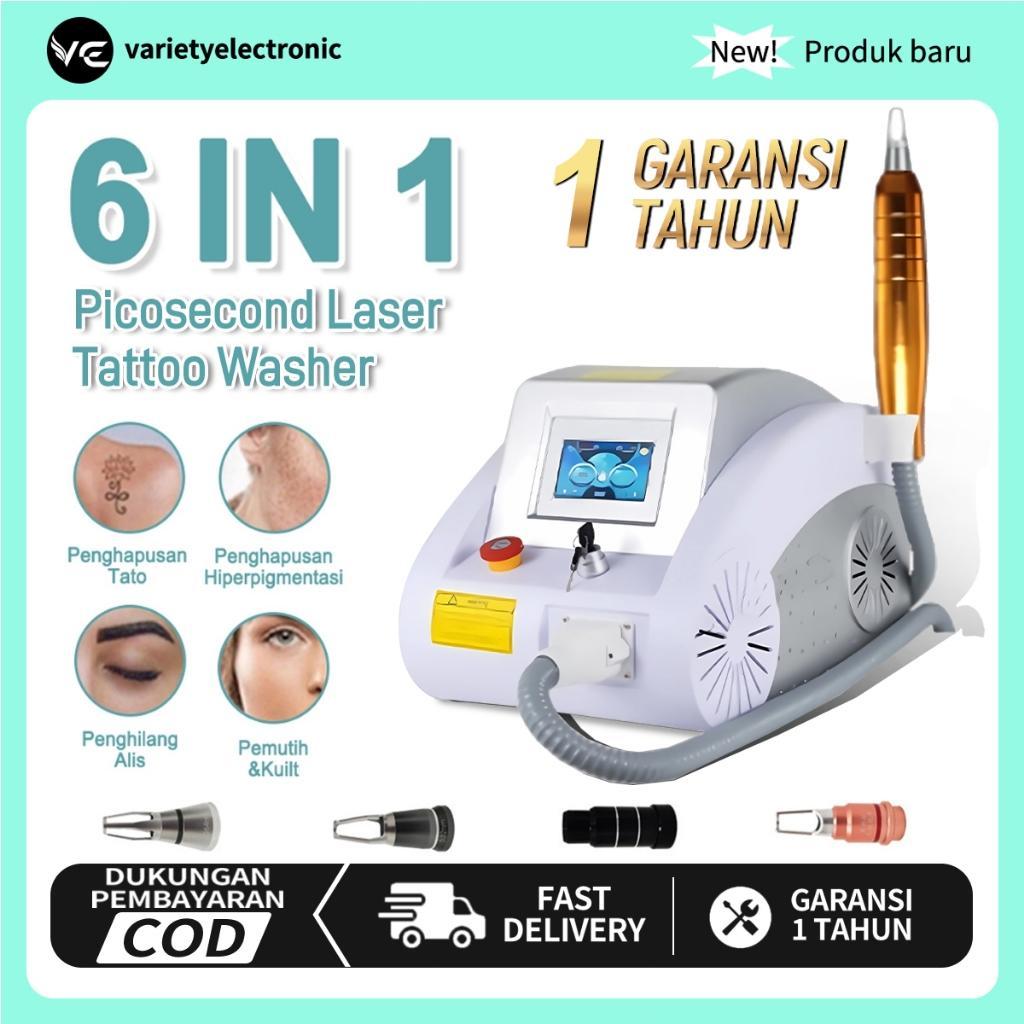 6In1 2000W Laser Penghilang Tato Laser Picosecond Mesin Hapus Tato Penghapusan Bintik/Laser Kecantik