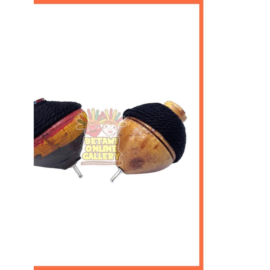 Mainan Tradisional Gangsing Kayu Jadul / Gangsing Panggal Kayu Bulat
