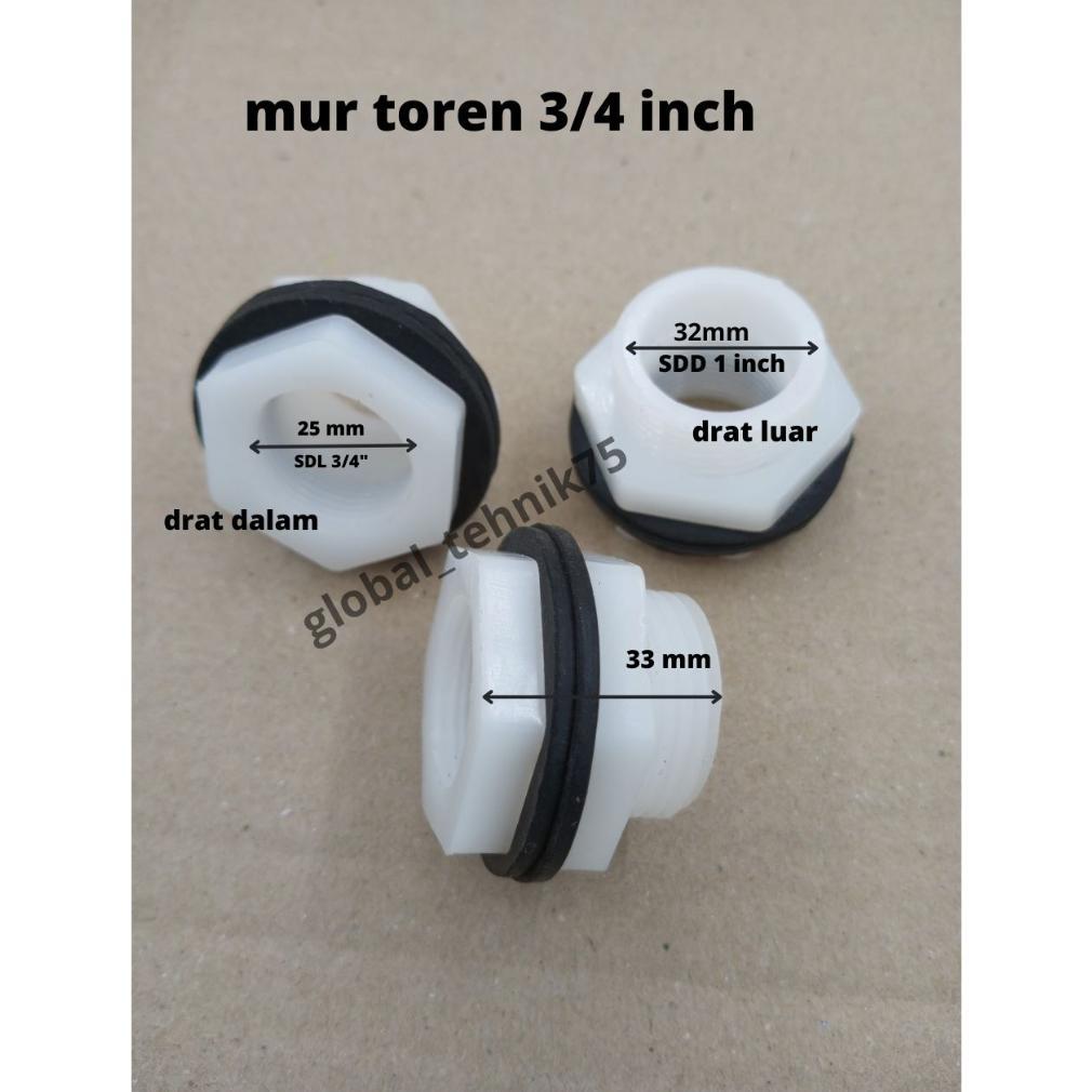 <<<<<] Drat Toren 3/4" Inch Mur Toren Plastik HDPE