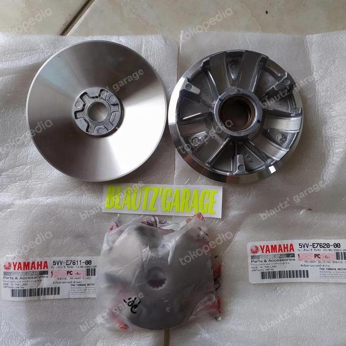 Pulley set 5vv+tutup 4DO Nouvo, Mio sporty, Fino karbu, Mio soul