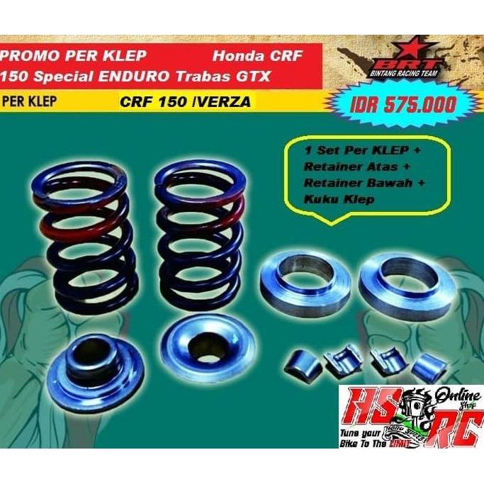 PER KLEP RACING BRT CRF 150 BRT SPRING VALVE VERZA NEW MEGAPRO