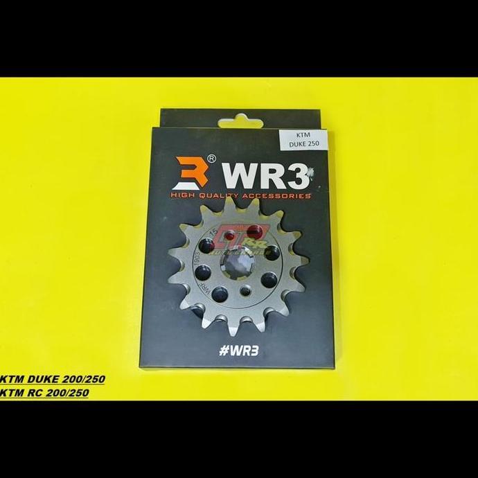 Gear Gir Depan WR3 520 - 14T 15T KTM Duke RC 200 250