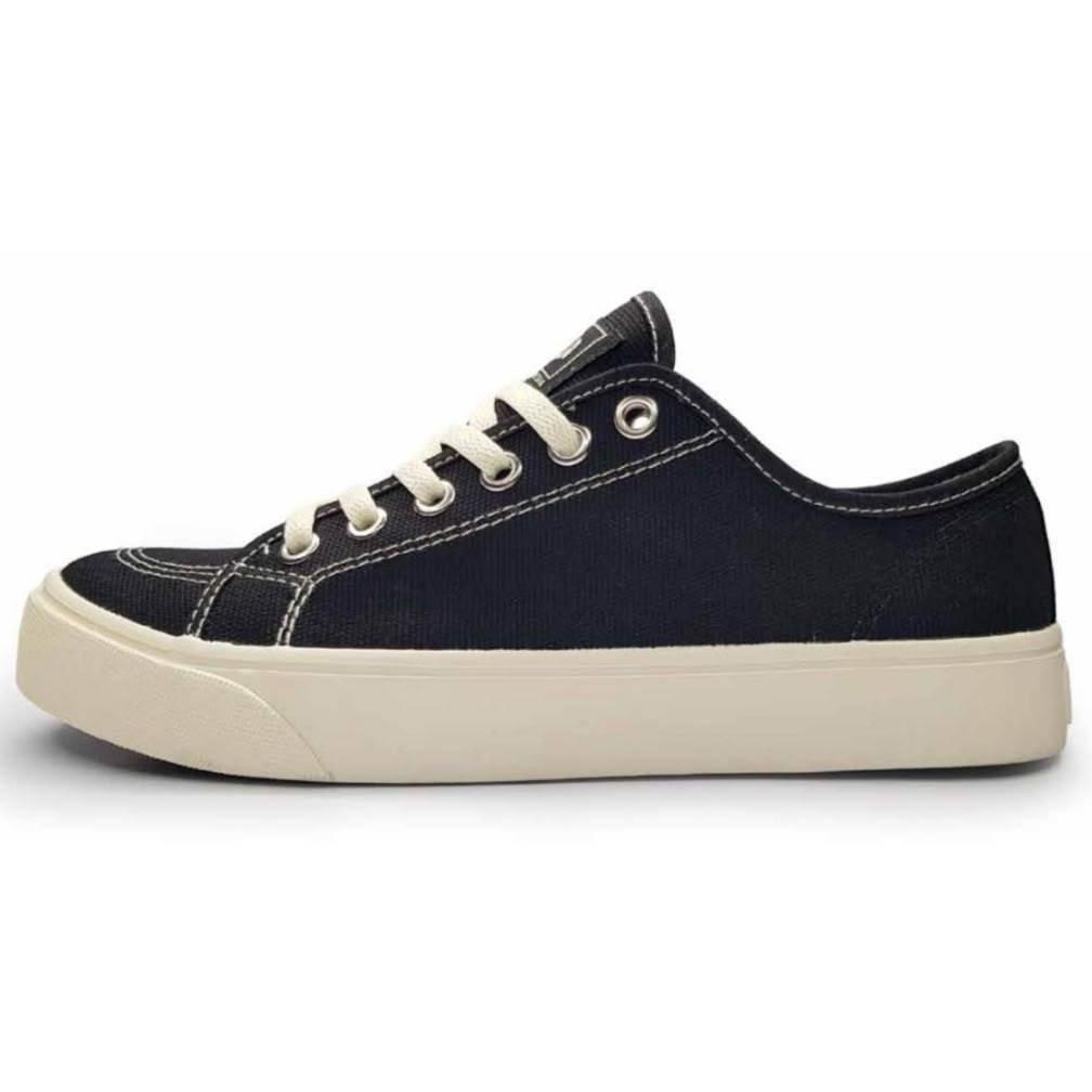Cuci Gudang Sepatu Ventela Alpha  Low Black Natural Sneakers Pria Wanita 100% Ori
