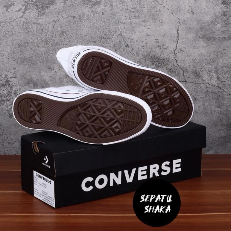Kualitas Super Sepatu Converse Original Hight All Star Classic Putih Bnib | Sepatu Sekolah Converse 