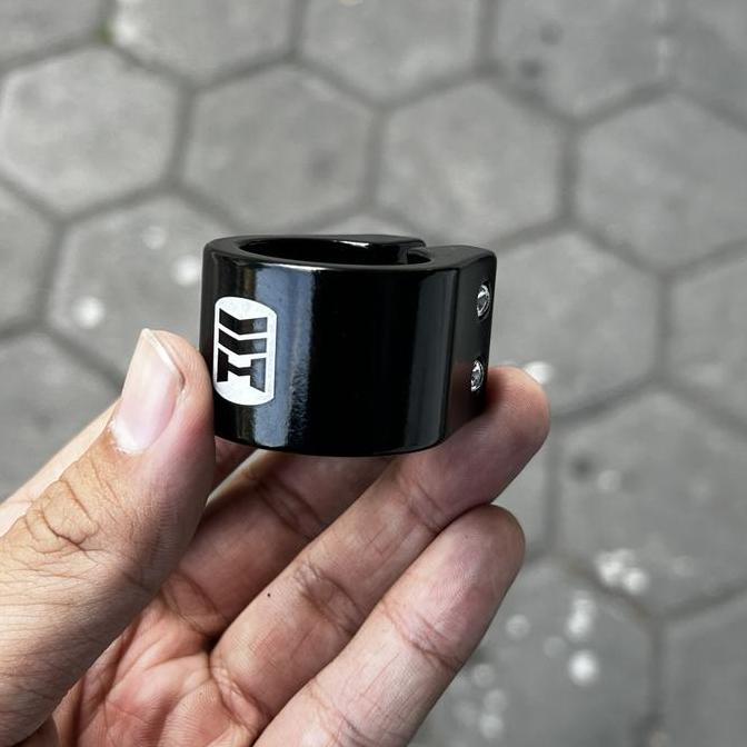 Seatclamp Bmx Haro Untuk Seatpost 25.4 Black Hitam 2 Baut Nos Original