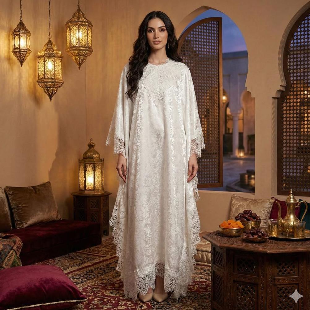 BestPromo Kaftan Brokat Hawa, Kaftan Pesta, Kaftan Lebaran, Kaftan Kondangan