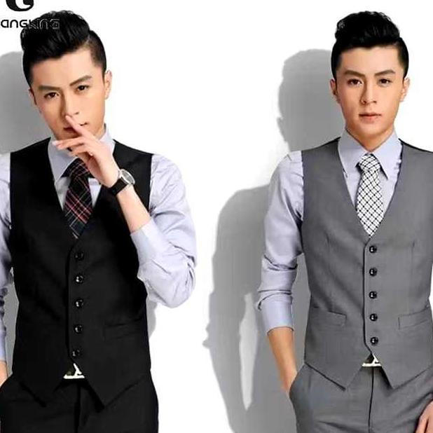 Jas Rompi Pria Modern - Rompi Nikah - Rompi Kantor - Vest Pria Rompi Formal