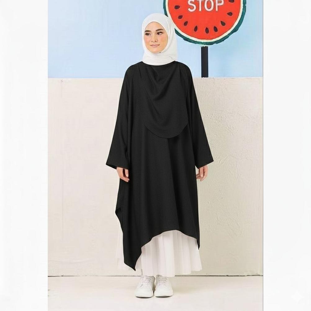 Terbaru Delisha Kaftan Tunik | Tunik Wanita Terbaru Bahan Crincle Airplow Premium Size L,Xl,Xxl Jumb