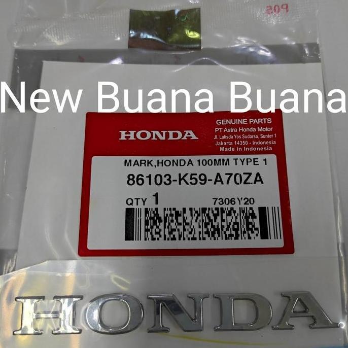 Stiker Emblem Mark Honda 100MM Type 1 New Vario 150 86103K59A70ZA