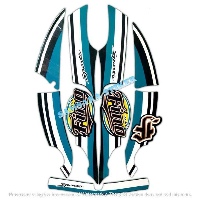 STICKER STRIPING MOTOR FINO 2013 STANDAR 1SET Motorcycle