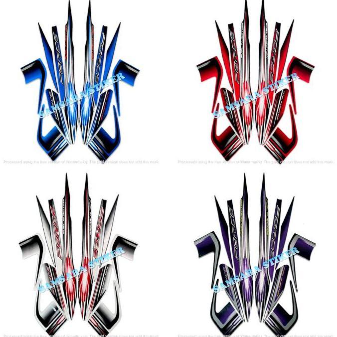 STICKER STRIPING MOTOR VEGA FORCE 2014 FI SEPASANG STANDAR 1SET Motorcycle