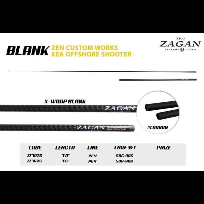 BLANK JORAN SET BAHAN CARBON ZEN ZAGAN ORIGINAL OFFSHORE SHOOTER PSJ27