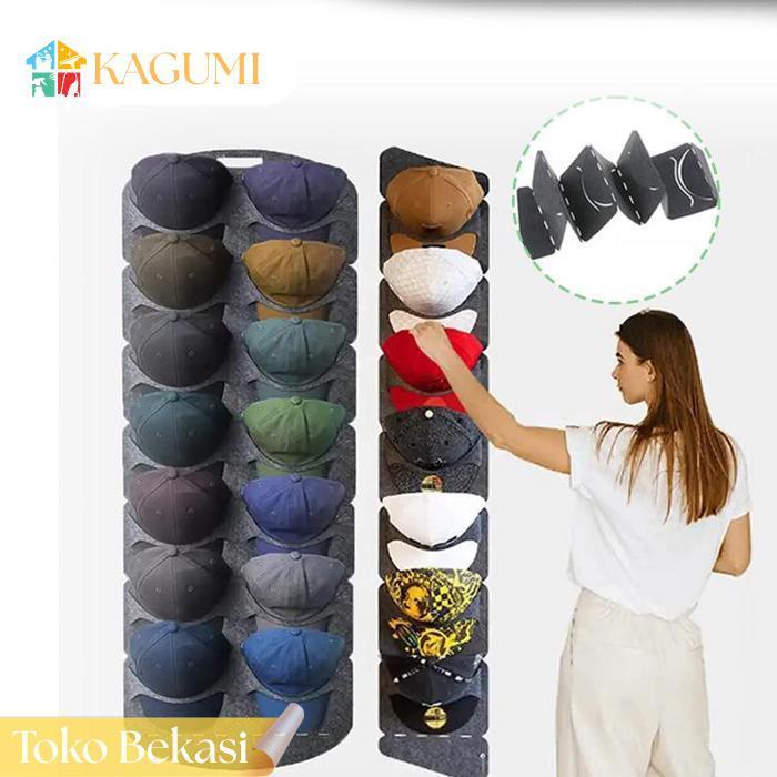 Kagumi Tempat Topi Gantung Tempat Penyimpanan Topi Hat Storage Tas Cantolan Topi Dinding Display Top