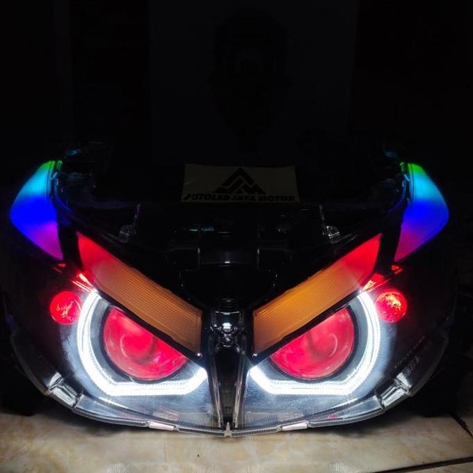 Lampu Biled Motor Aerox New Connected Biled AES Turbo Se Full Set