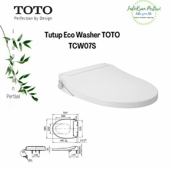 TOTO Eco Washer TCW07S / Tutup Closet TOTO Tcw07s Eco Washer