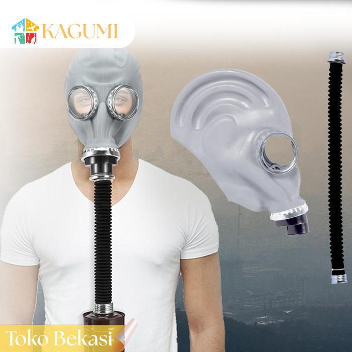 Kagumi Masker Gas Gp5 Masker Gas Militer Gas Masker Full Face Topeng Gas Rusia Bahan Silikon Ready S