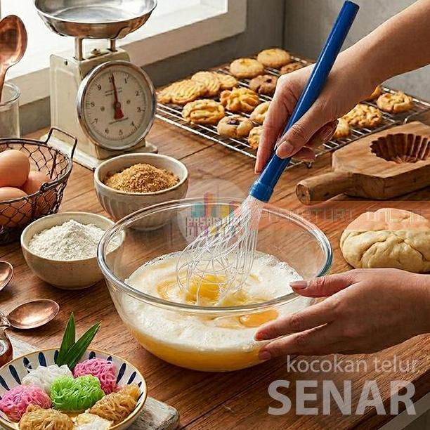 KOCOKAN SENAR  ADONAN KUE / Kocok Telor / Egg Whisker / Alat Aduk Manual