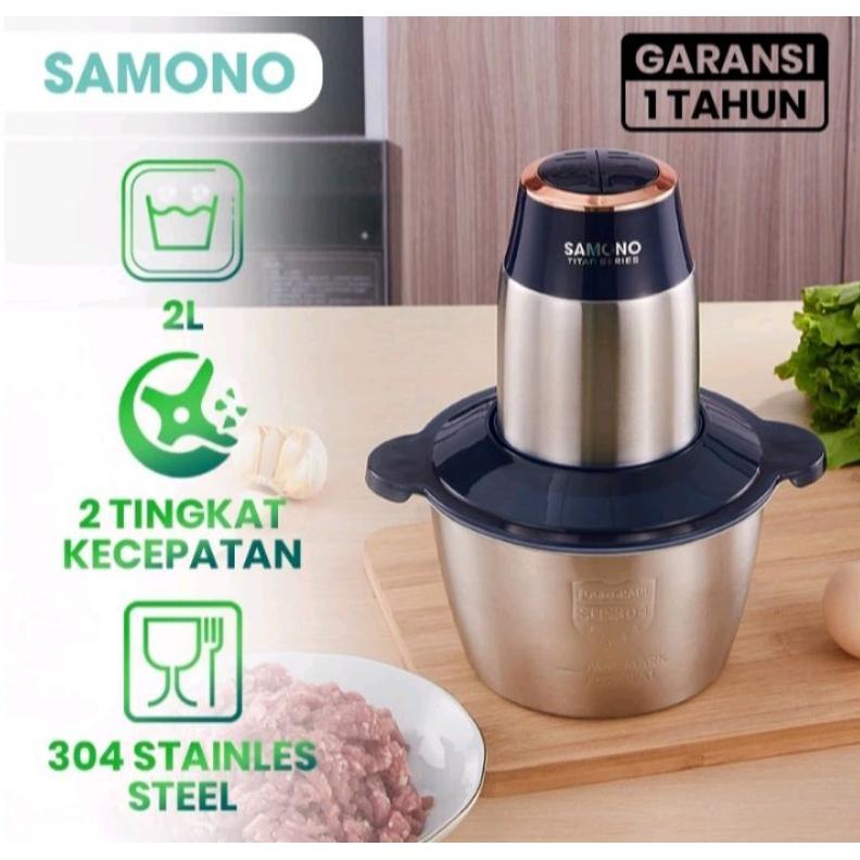 Samono Titan Series Food Chopper Stainless Steel Meat Grinder Food Processor Penggiling Daging
