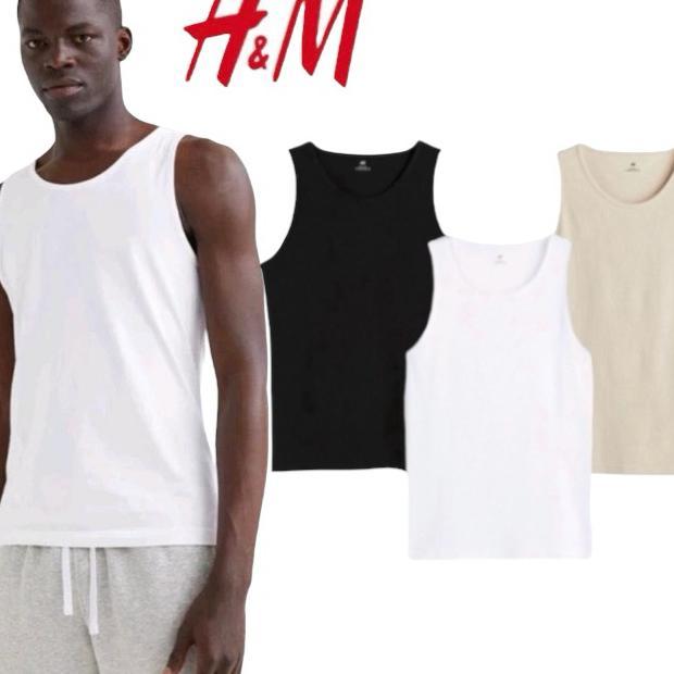 Kaos Singlet Hnm Polos / Tengtop Pria Polos / Kaos Lekbong Polos Keren