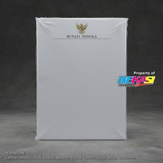 Newpic- 100 Gsm Letterhead Foil Cetak Kop Surat Hvs Foil Gold Emboss