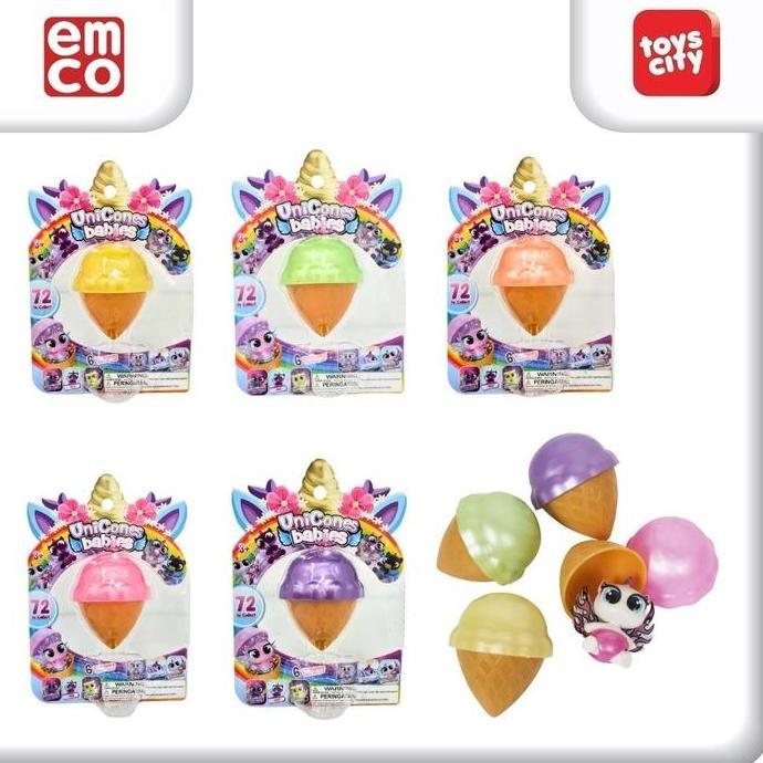Emco Unicones Babies Surprise, 72 Babies to Collect - 1pc Mainan Kejutan Figur Bayi Unicones