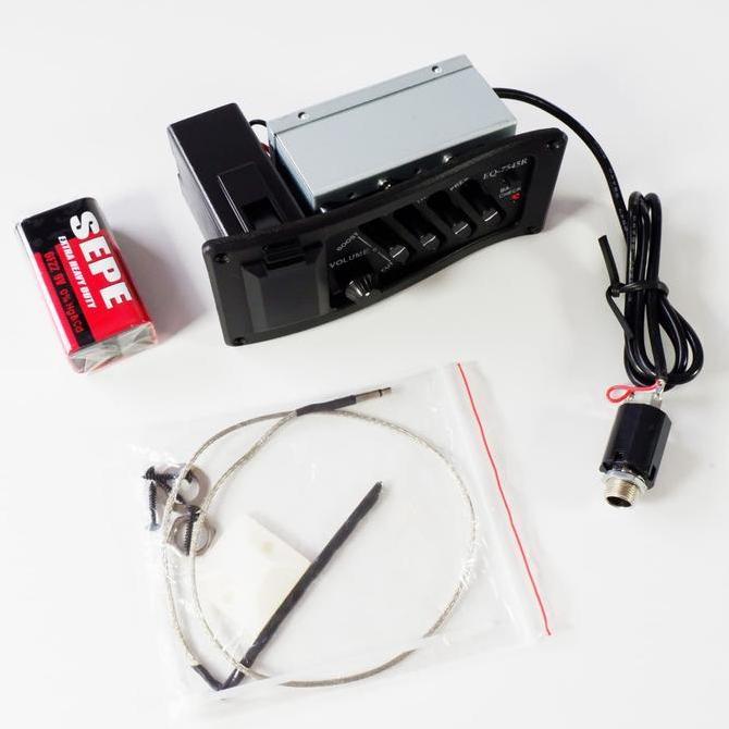 Preamp Gitar Equalizer Spul Pick Up Akustik Elektrik Guitar EQ-7545R [terbaik]