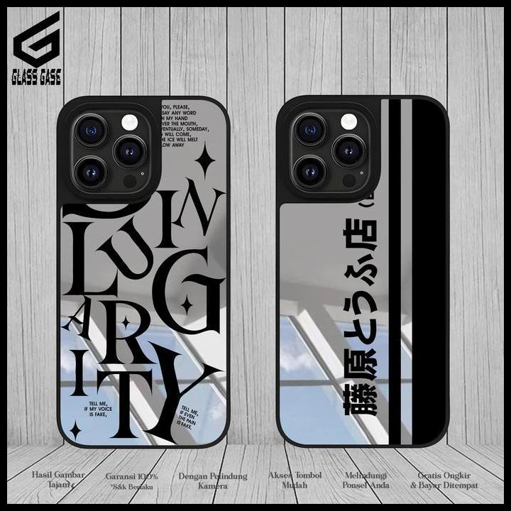 Mirror Case Viv All Type Softcase Kaca Full Cover Casing Cermin ( Text Aesthetic ) - Casing Hp Aesth