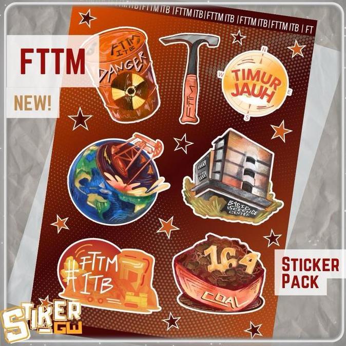 Newpic- [New] Sticker Pack Fttm Itb - Stiker Fakultas Teknik Pertambangan Dan Perminyakan Kampus Sti