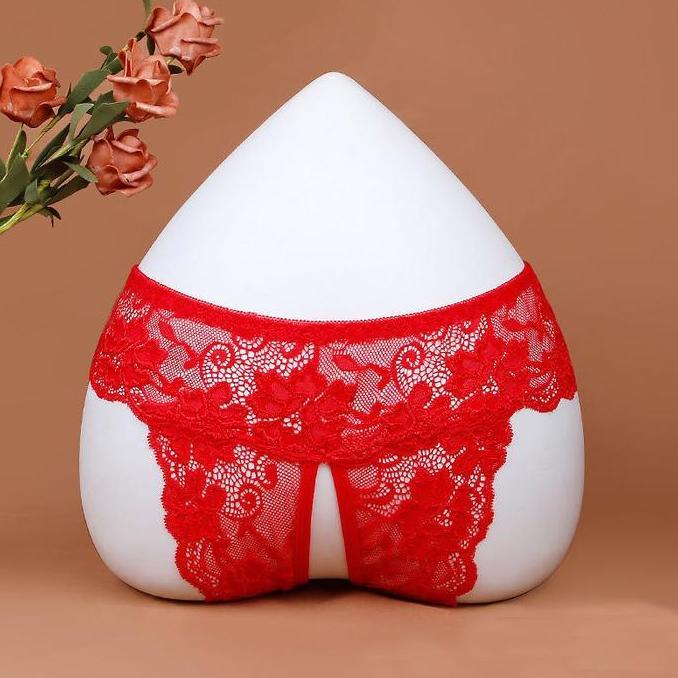 Pilihan - Celana Dalam Wanita Jumbo Open Crotch G String Transparan Renda C0250