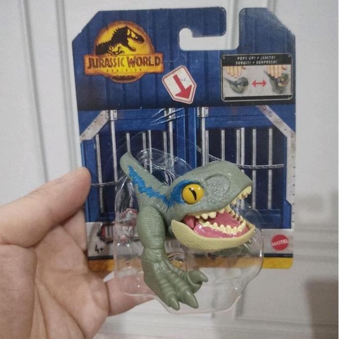 Mattel Jurassic World dominion pop ups Velociraptor Blue Boys