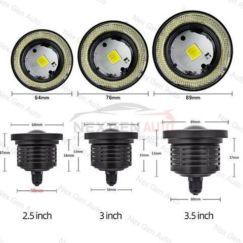 Sepasang Lampu Led Foglamp Angel Eyes Mobil Avanza Xenia Calya Sigra Agya Vios Etios Innova Ertiga [