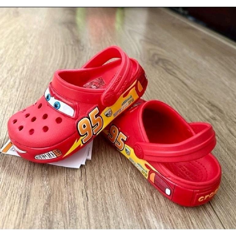 new product sandal crocs anak cars led / crocs cars lampu / sandal crocs cars led