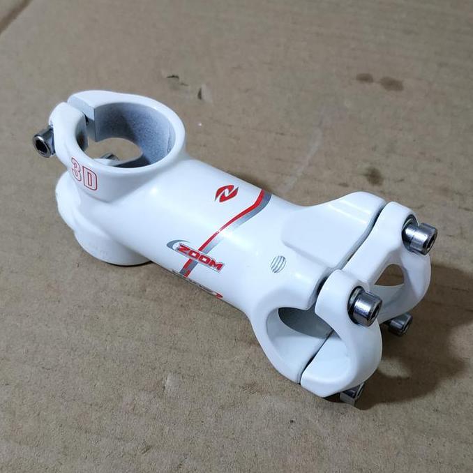 Stem Mtb Balap Standar 28.6 Stang 25.4 Zoom Putih