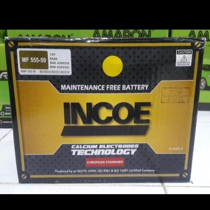 aki 55 ah ampere incoe kering incoe mf 55559 accu mobil