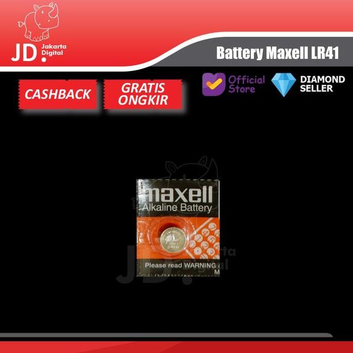 (Good) Battery Maxell original LR 41 2PCS - Baterai Maxell LR41