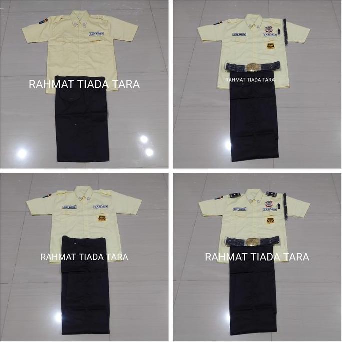 SERAGAM PDH SATPAM GRATIS NAMA & ATRIBUT
