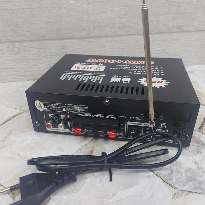 Power Amplifier Fleco BT-198A - Amplifier Karaoke Bluetooth Fleco Diskon