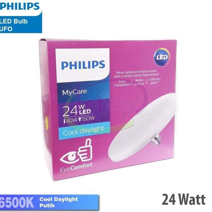Purple- Lampu Philips Led Bulb Ceiling 4 Tt Led Ufo