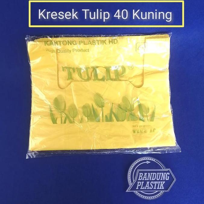 Svve- Kantong Plastik Kresek Hd Tulip Ukuran 40 / Kuning