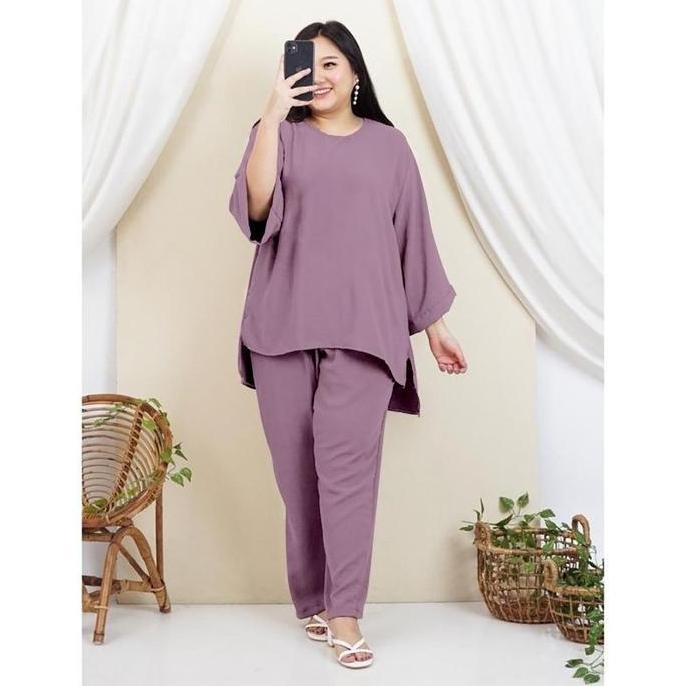 Relig- Set Crinkle Jumbo Ld 120-140Cm/Setelan One Set Jumbo /Fashion