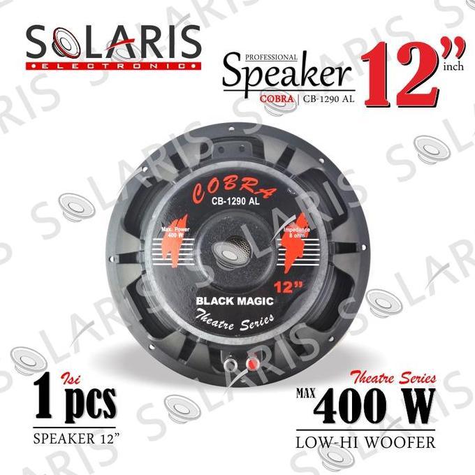 suprapto.cz/ SPEAKER WOOFER 12 Inch COBRA CB-1290 AL BLACK MAGIC Frame Alumunium Diskon