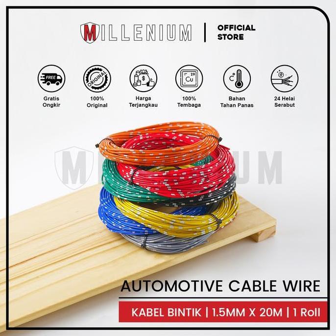 zefranze/ Kabel Roll ASTRA / Audio / Body / Mobil 1.5mm X 20m Kabel Bintik Diskon