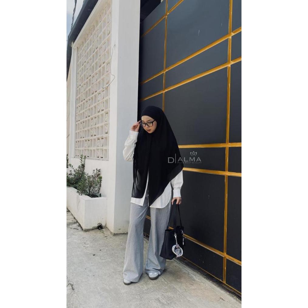 Best Sale Khimar Bandana Syari Realpict Ori By D' Alma Hijab Khiban Syar'I French Square Bandana Seg