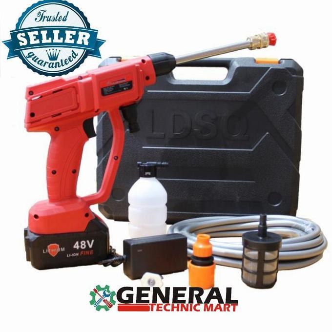 OK MESIN JET CLEANER CORDLESS BATERAI DOUBLE THUNDER CUCI MOBIL MOTOR AC ''