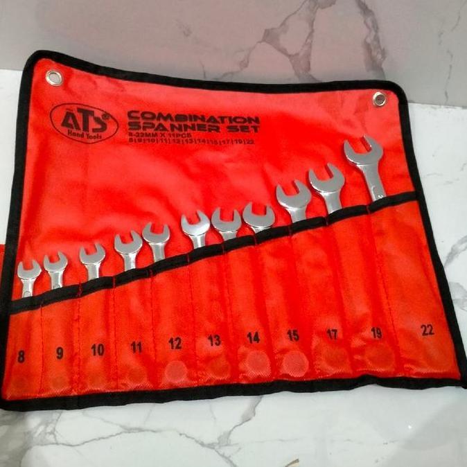 Set- Kunci Ring Pas Set Ats Kunci Pas Ring 11Pcs 8/22 Ats